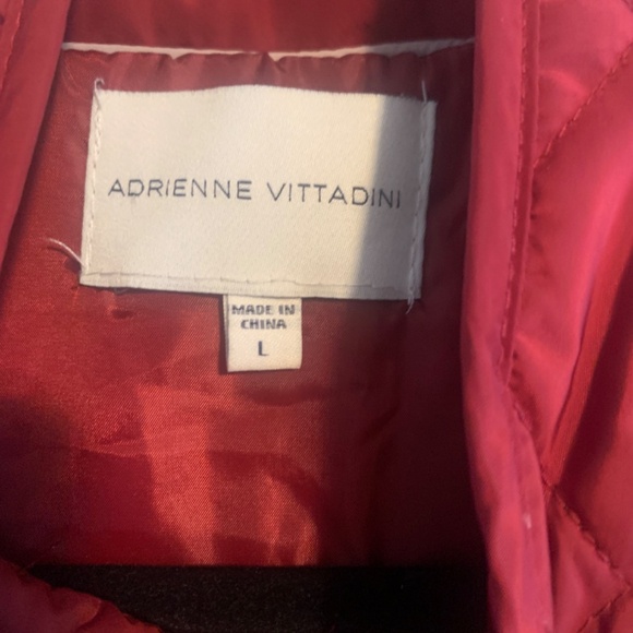 NWOT ADRIENNE VITTADINI RUST Riding Vest Sz. L - Picture 9 of 10